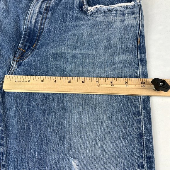 J Brand Jeans Women's 28 Tate Boyfriend Senska Destruct Blue Distressed Denim - Picture 14 of 16